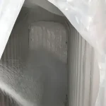 DBL-F01 PE film liner installed inside a shipping container
