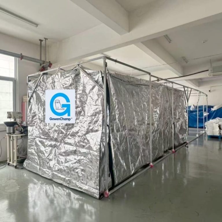 Reflective GewenChamp container liner shown from the front corner
